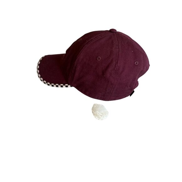 Vans Maroon & Checkered Strapback Hat - Picture 2 of 5